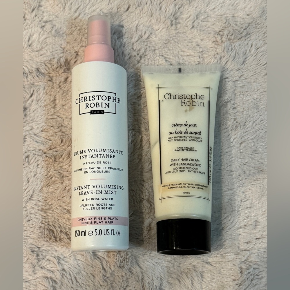 Christophe Robin Bundle! Daily Hair Cream w/Sandalwood & Instant Volumising Mist
